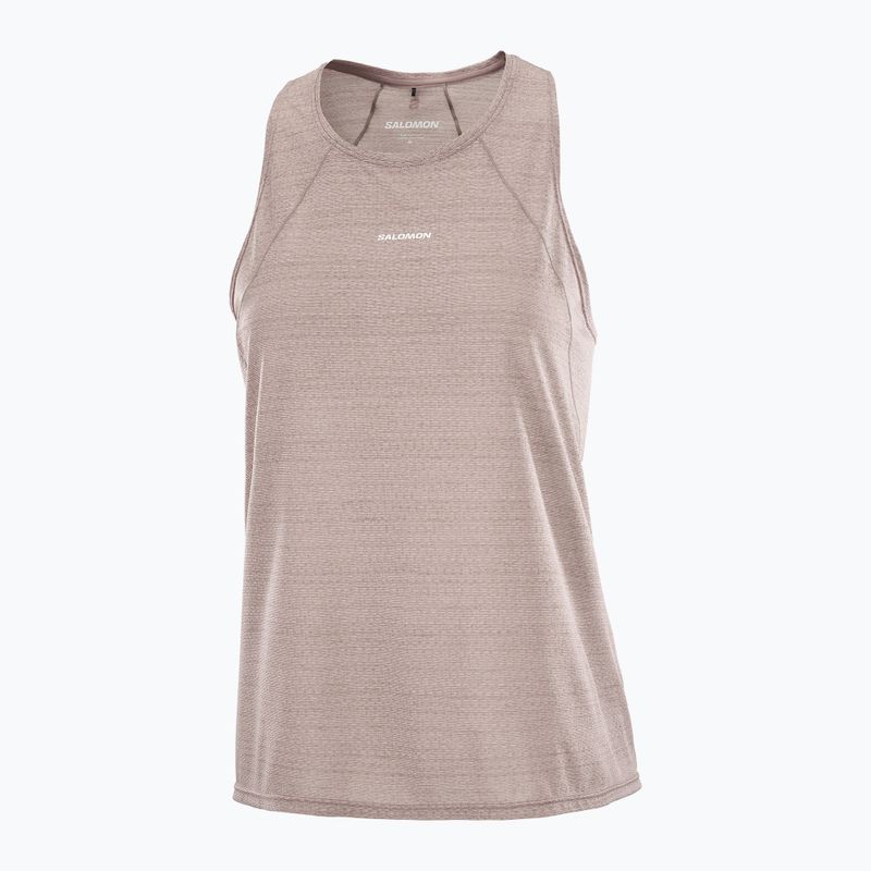 Футболка для бігу жіноча Salomon SHAKEout Air Tank iron 3