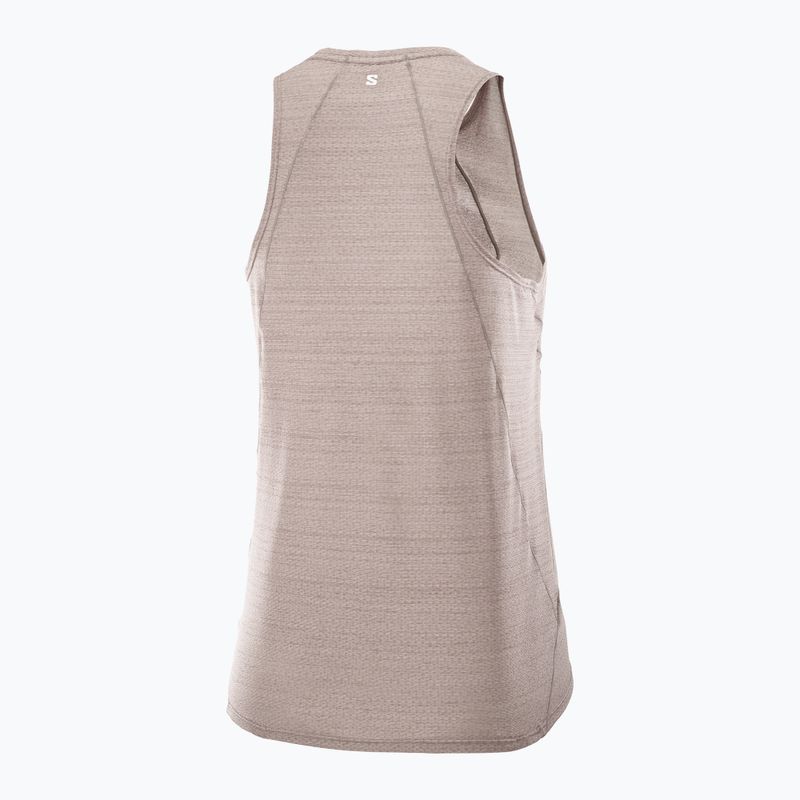 Футболка для бігу жіноча Salomon SHAKEout Air Tank iron 4