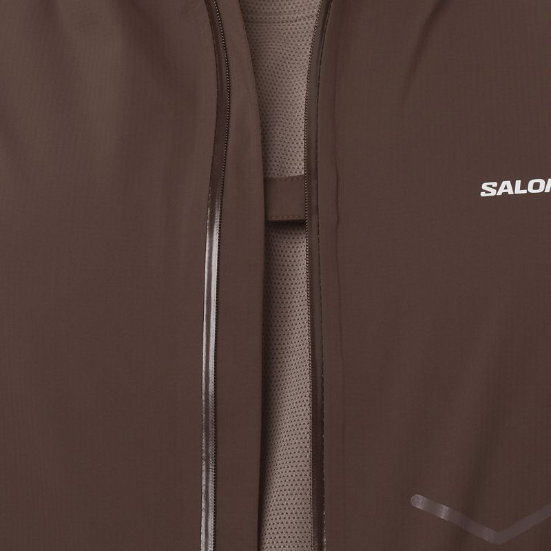 Куртка для бігу чоловіча Salomon Bonatti Waterproof  coffee bean 4