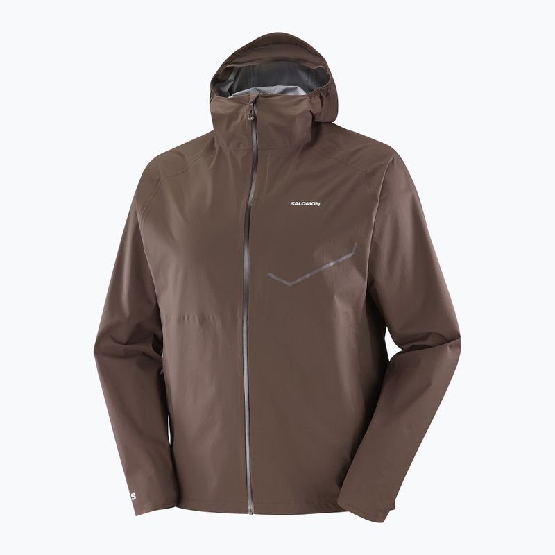 Куртка для бігу чоловіча Salomon Bonatti Waterproof  coffee bean 7