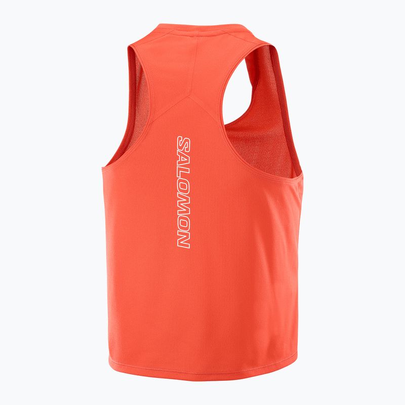 Футболка для бігу жіноча Salomon Sense Aero Short Tank fiery red 5