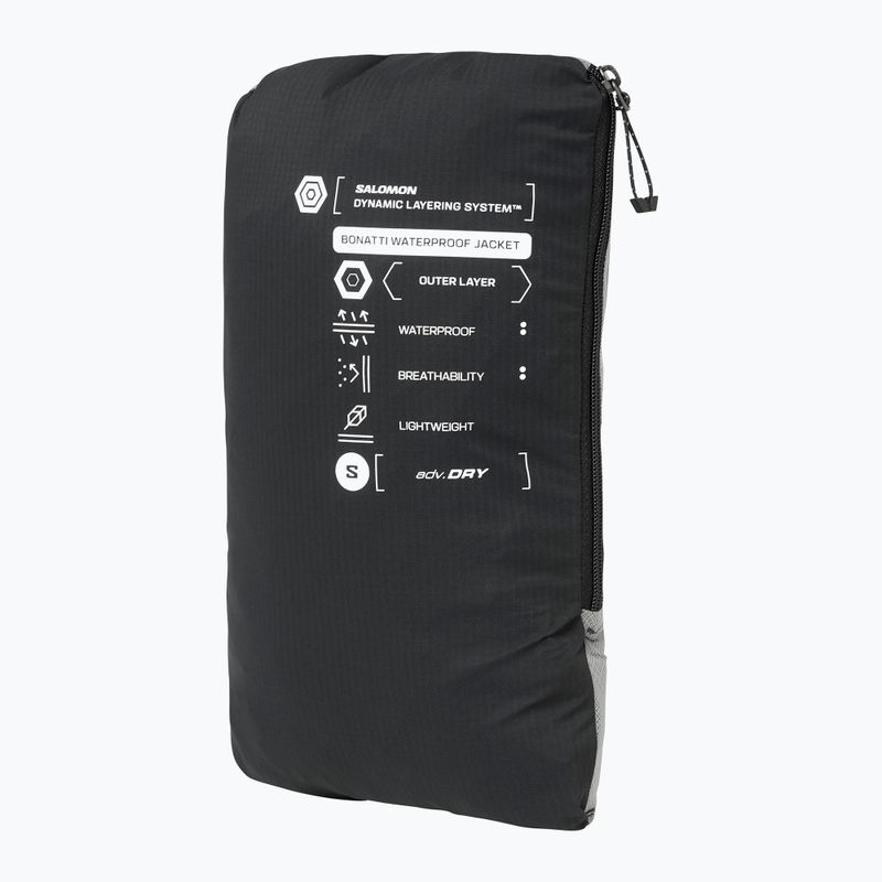 Куртка для бігу жіноча Salomon Bonatti Waterproof deep black 8