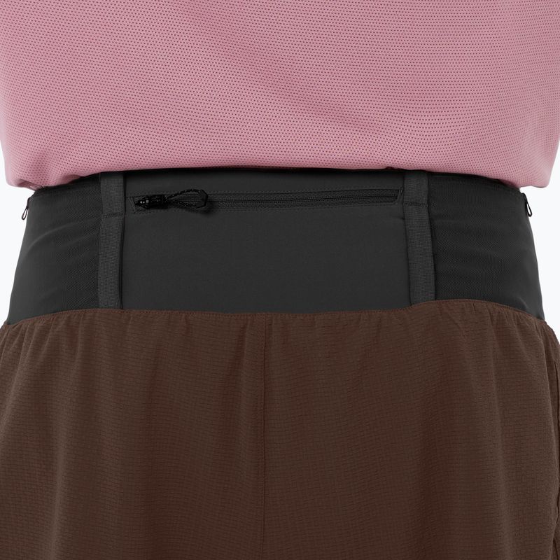 Шорти для бігу чоловічі Salomon Sense Aero 2IN1 5" coffee bean 5