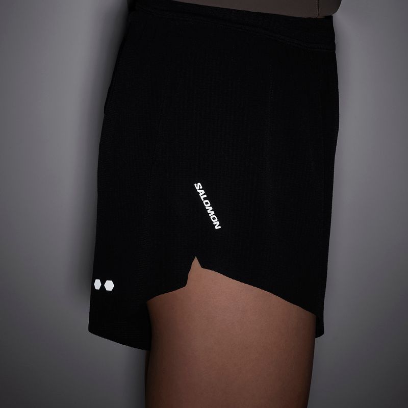 Шорти для бігу жіночі Salomon Sense SPLT 3" deep black 6