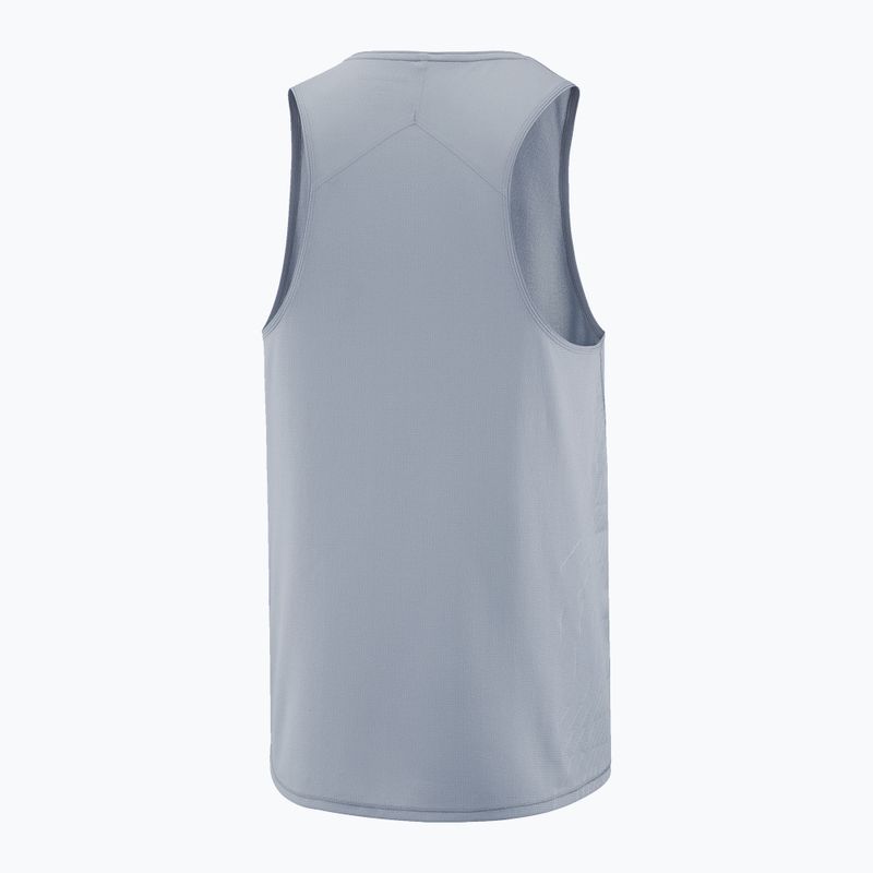 Футболка для бігу чоловіча Salomon Sense Aero Singlet GFX trade winds 5