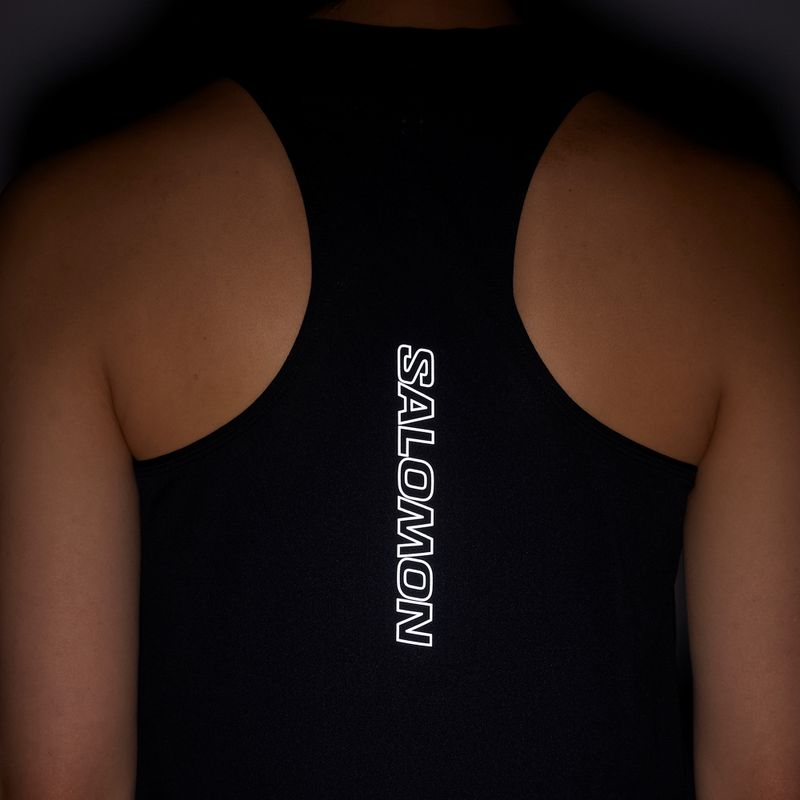 Жіноча бігова футболка Salomon Sense Aero Short Tank deep black 5