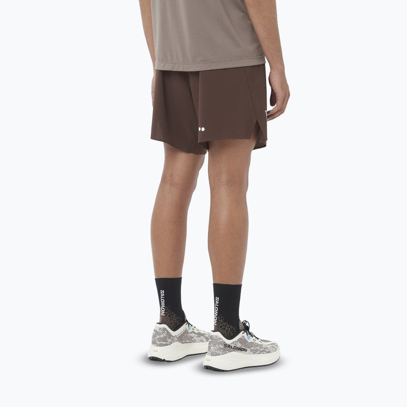 Чоловічі бігові шорти Salomon Sense Aero 7" coffee bean 2