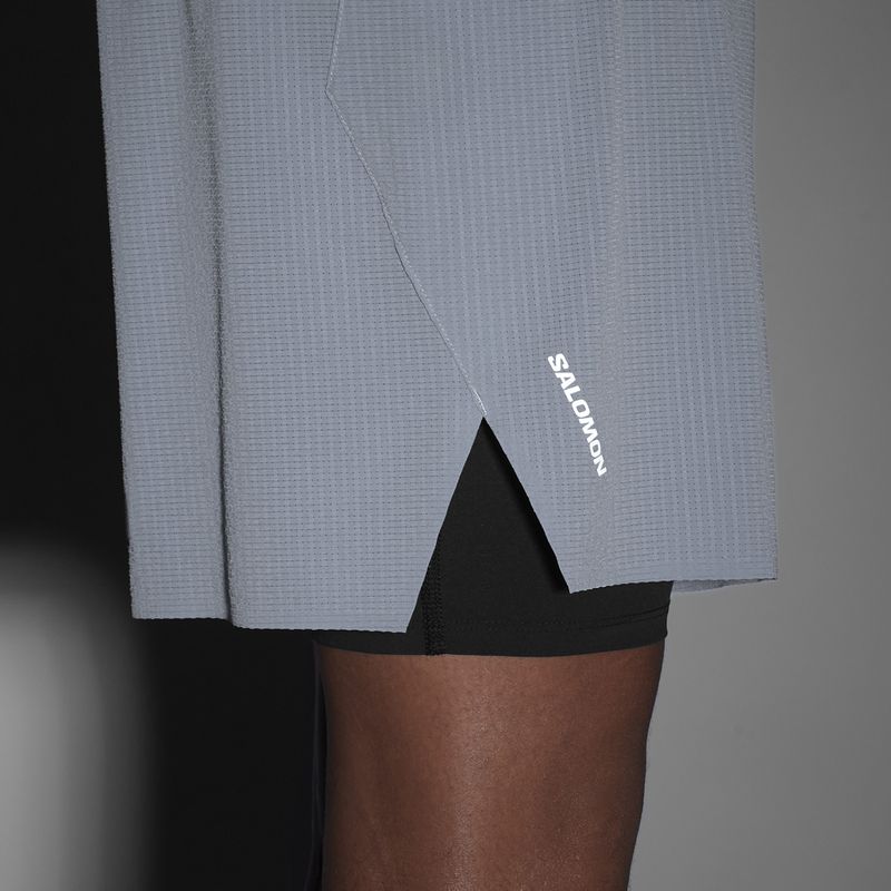 Шорти для бігу чоловічі Salomon Sense Aero 2IN1 5" trade winds 8