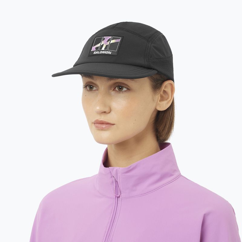 Кепка з козирком Salomon Sense Aero pink frosting/acid lime 2