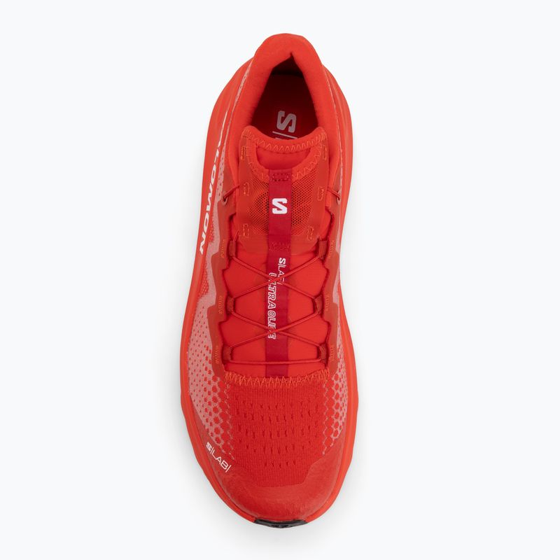 Кросівки для бігу чоловічі Salomon S/LAB Ultra Glide 1.5 white/fiery red/black 5