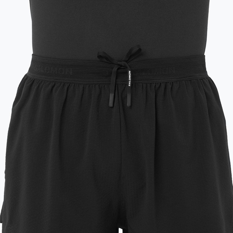 Чоловічі бігові шорти Salomon Aero SPLT 3" deep black 3
