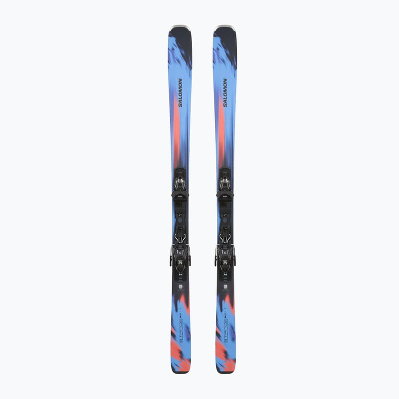Гірські лижі Salomon Stance 84 R + кріплення M11 GW azure blue/nasturtium/black