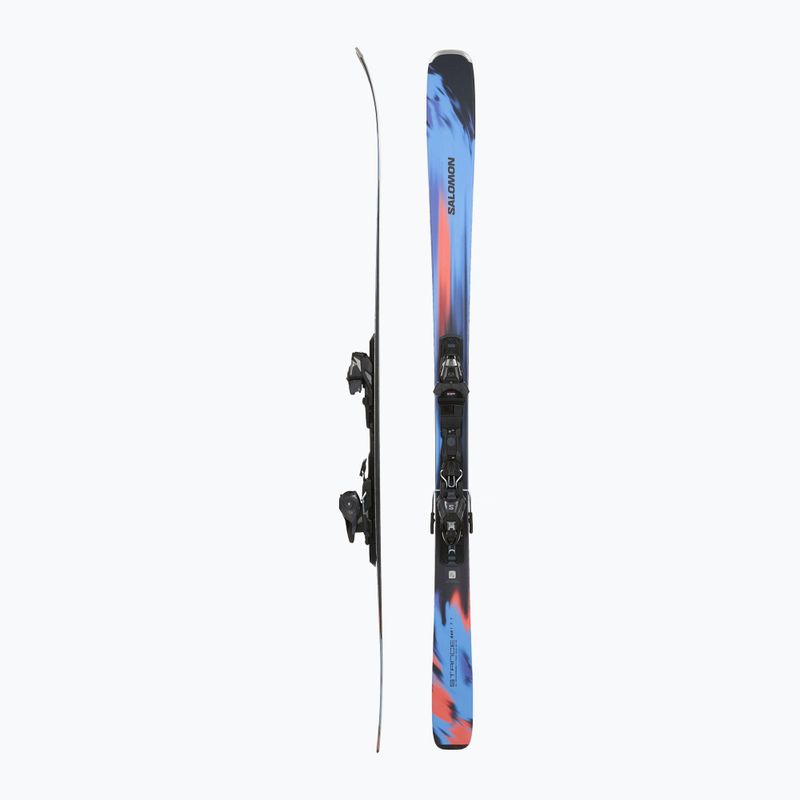 Гірські лижі Salomon Stance 84 R + кріплення M11 GW azure blue/nasturtium/black 2