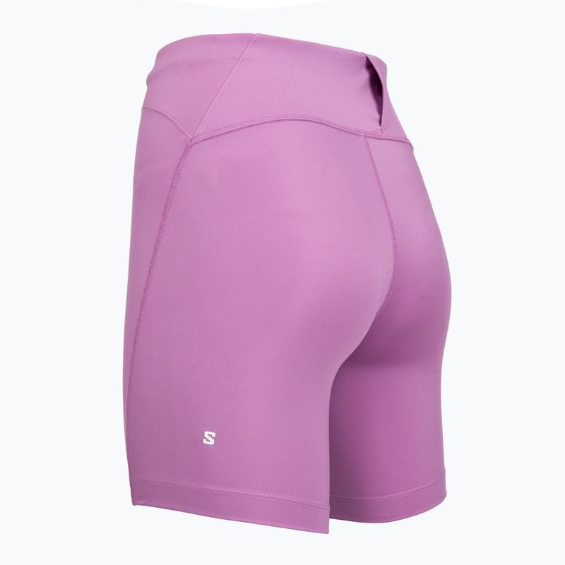 Шорти для бігу жіночі Salomon Shakeout Core Tight 6" iris orchid 3