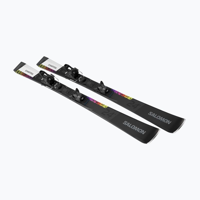 Лижі гірські + кріплення Salomon S/Max 24H + M10 GW black/white 4