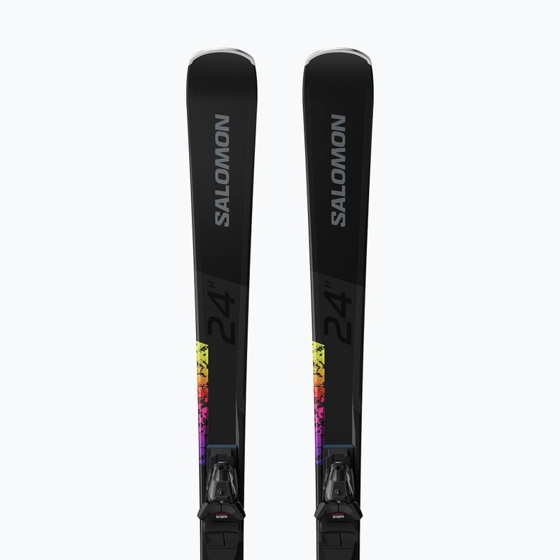 Лижі гірські + кріплення Salomon S/Max 24H + M10 GW black/white 5