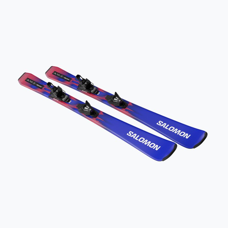 Лижі гірські дитячі + кріплення Salomon Equipe Jr M + C5 GW race blue/equipe red 4