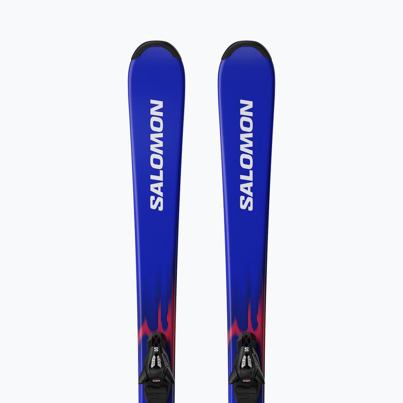 Лижі гірські дитячі + кріплення Salomon Equipe Jr M + C5 GW race blue/equipe red 5