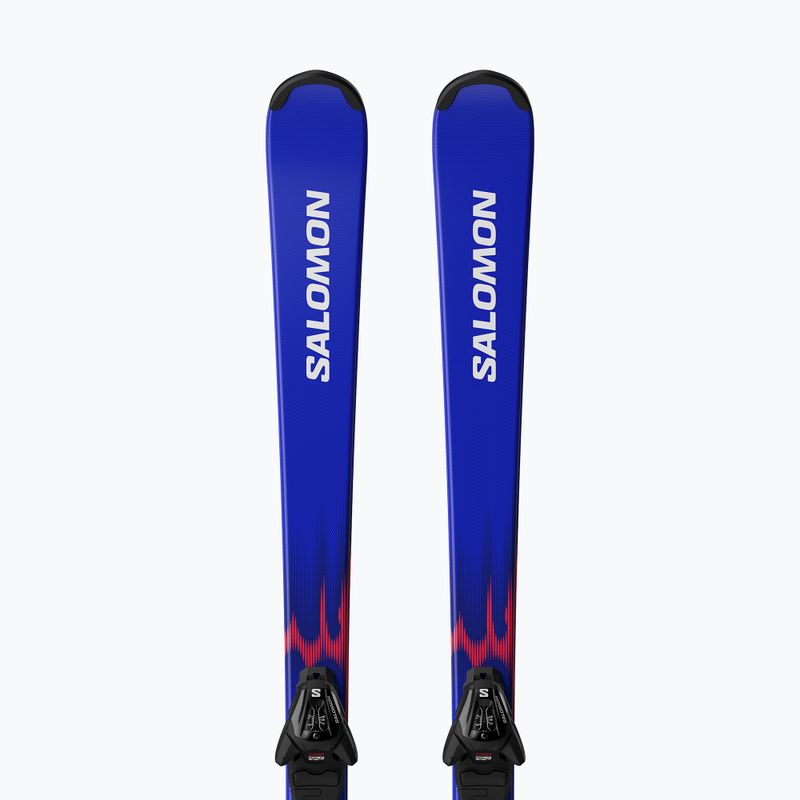Лижі гірські дитячі + кріплення Salomon Equipe MT JR + L6 GW race blue/equipe red 5