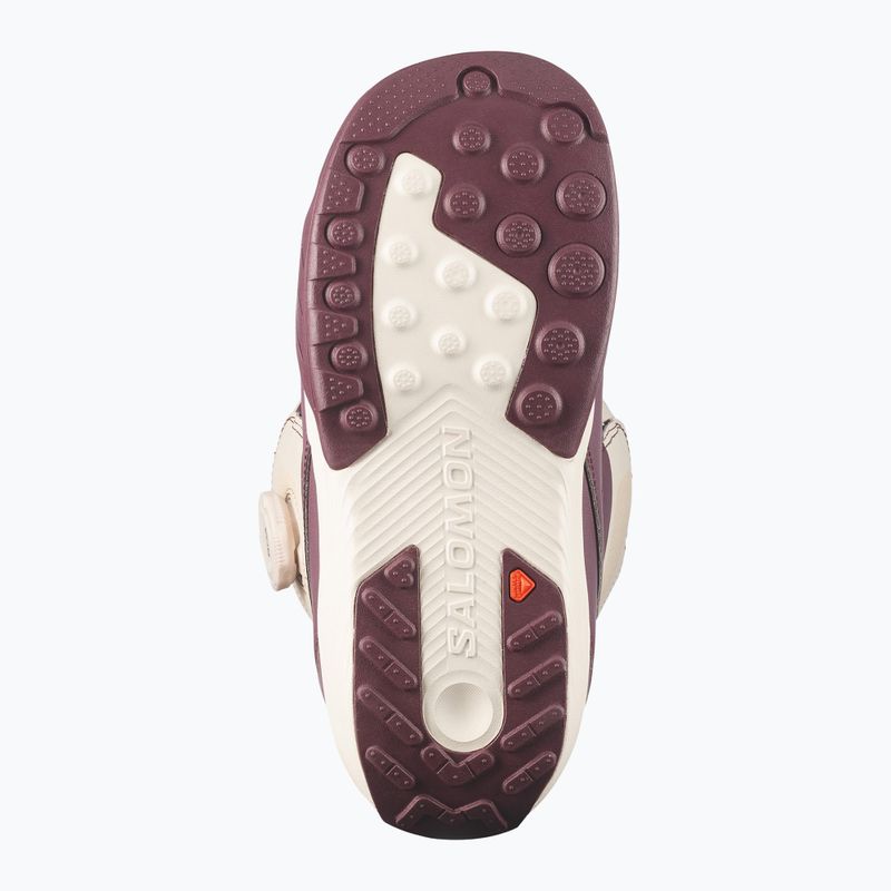 Черевики для сноуборду жіночі Salomon Kiana Dual Boa W huckleberry/dawn pink/almond milk 4