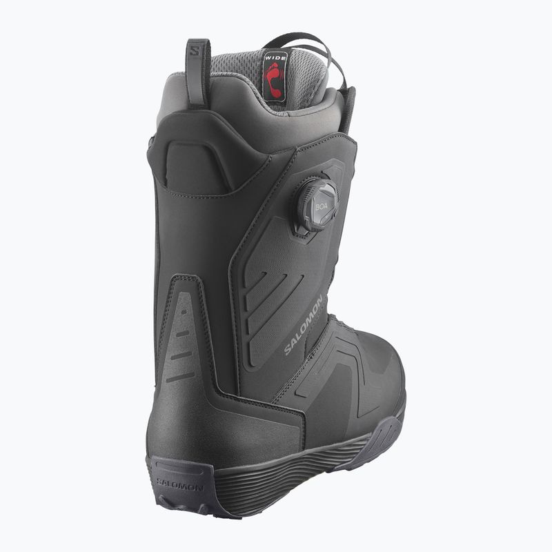 Черевики сноубордні чоловічі Salomon Dialogue Dual Boa Wide black/black/asphalt 2