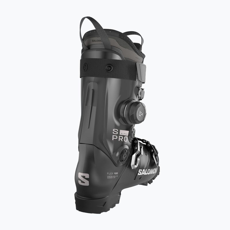 Чоботи лижні чоловічі Salomon S/Pro Alpha C Boa 100 black/dark gray met./silver met. 4