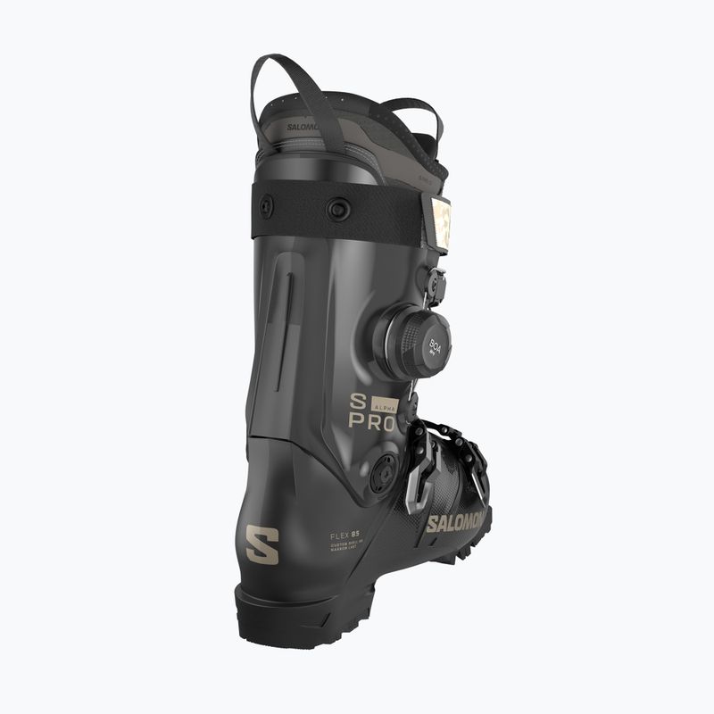Черевики лижні жіночі Salomon S/Pro Alpha C Boa 85 W black/dark gray met./light bronze met. 2