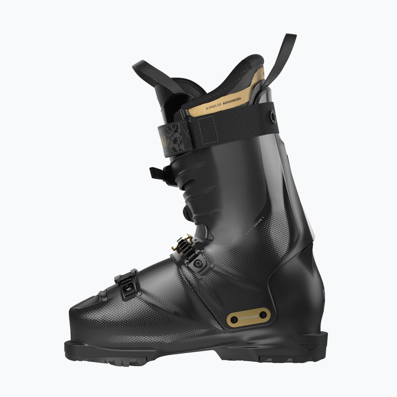 Черевики лижні жіночі Salomon S/Pro Alpha C Boa 95 W black/gold met./dark grey met 2