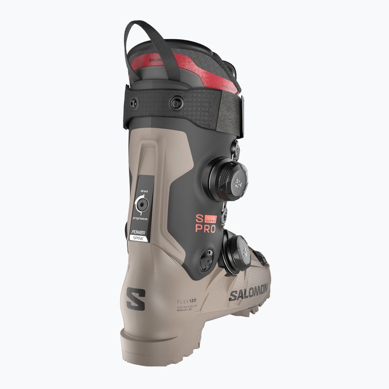 Чоботи лижні чоловічі Salomon S/PRO Supra Dual Boa 120 rosted cashew/black/samba met 3