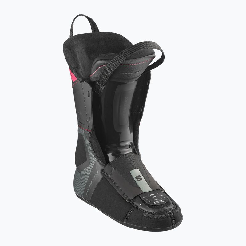 Черевики лижні жіночі Salomon S/PRO Supra Dual Boa 115 W black/beluga met/raspberry 5