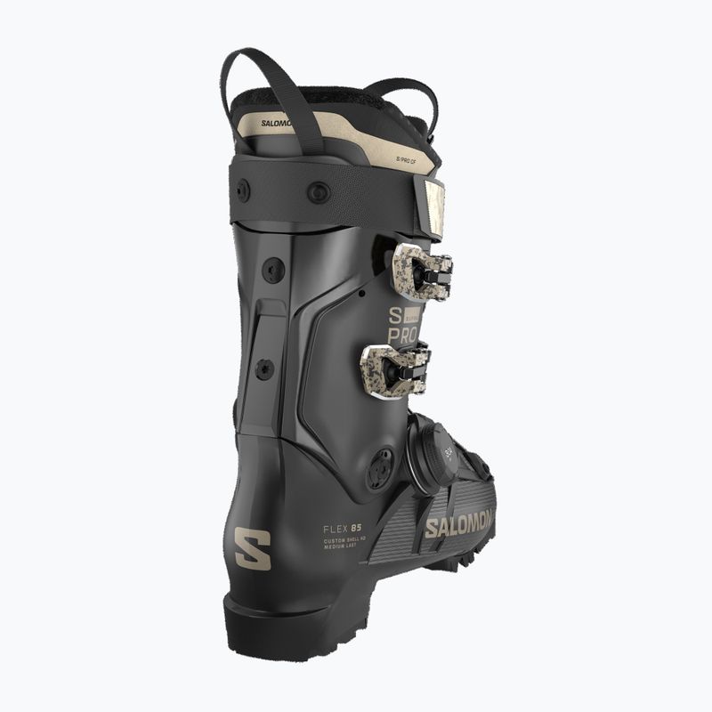 Черевики лижні жіночі Salomon S/PRO Supra S Boa 85 W black/beluga met/light bronze met 2