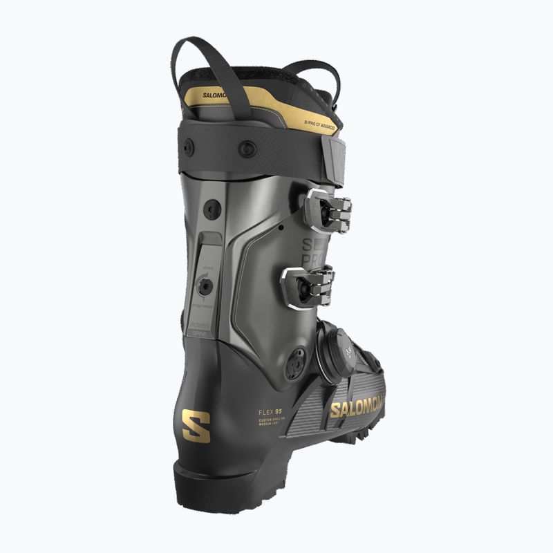 Черевики лижні жіночі Salomon S/PRO Supra S Boa 95 W black/beluga met/gold met 3