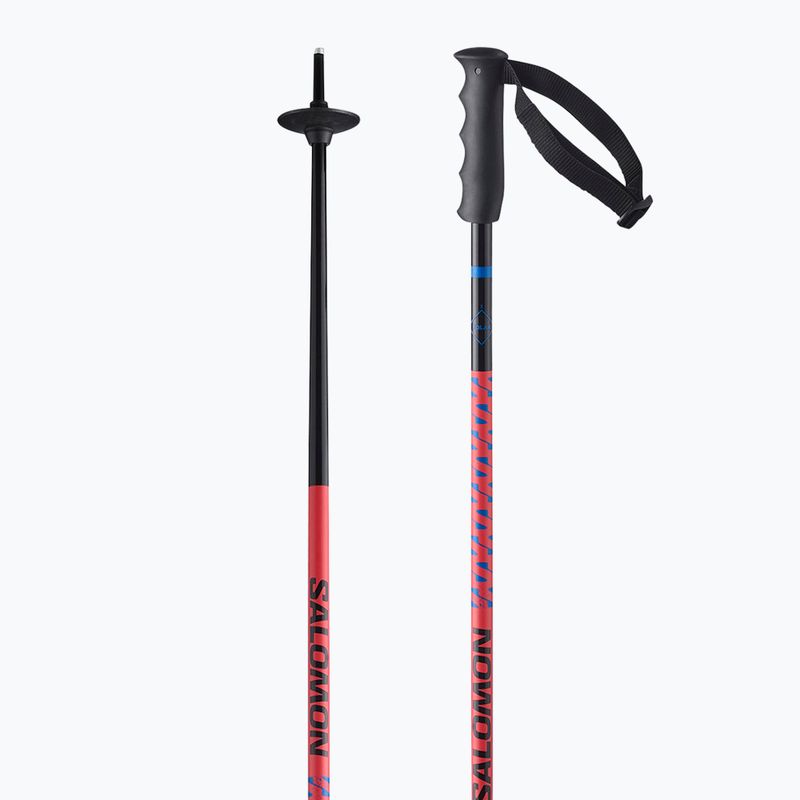 Палиці лижні дитячі Salomon Polar Jr black/race blue/red 2
