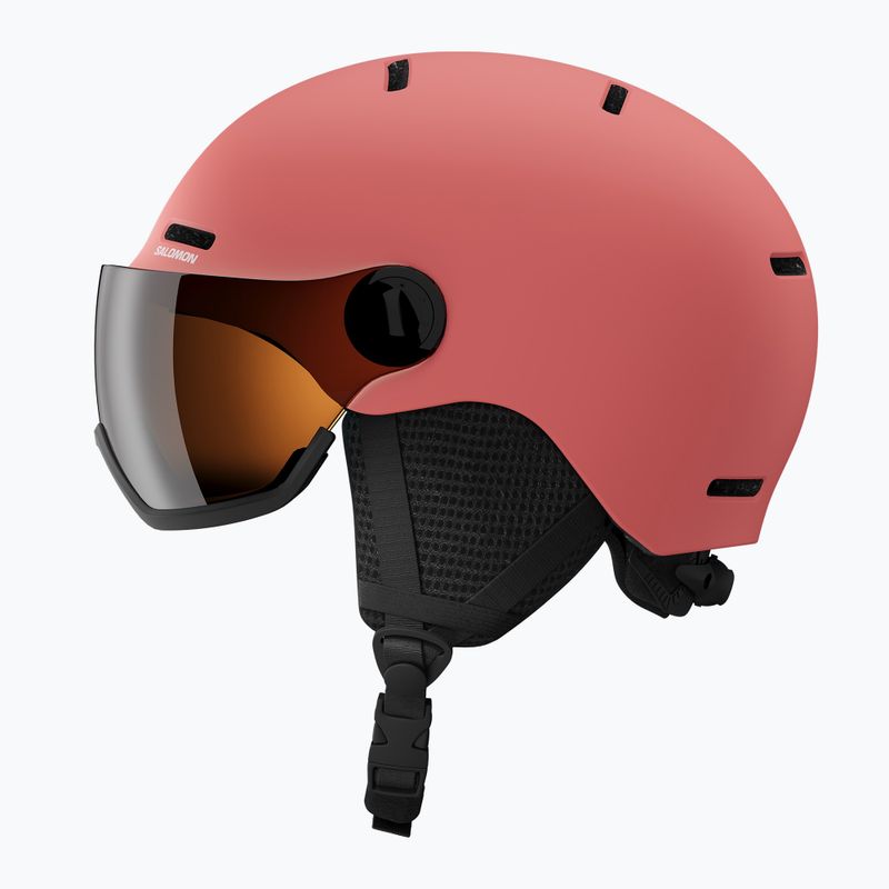 Шолом лижний дитячий Salomon Orka Visor Jr S2 sun kissed coral 4