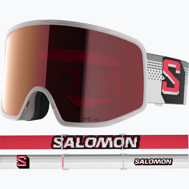 Окуляри лижні Salomon Sentry Pro Sigma S3 translucent frozen/sigma fire red 2