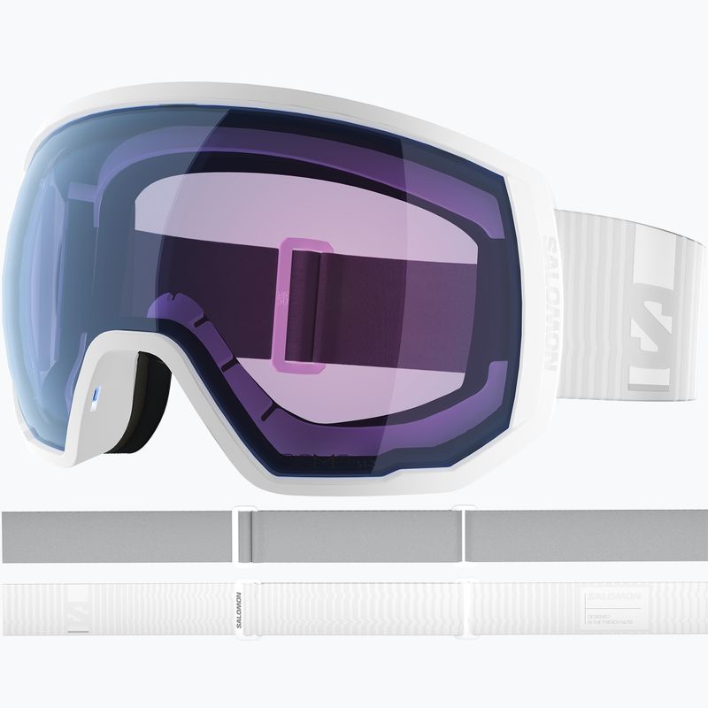 Окуляри лижні Salomon Radium Pro Outline Sigma Photo S1-S3 white/sigma photo sky blue 2