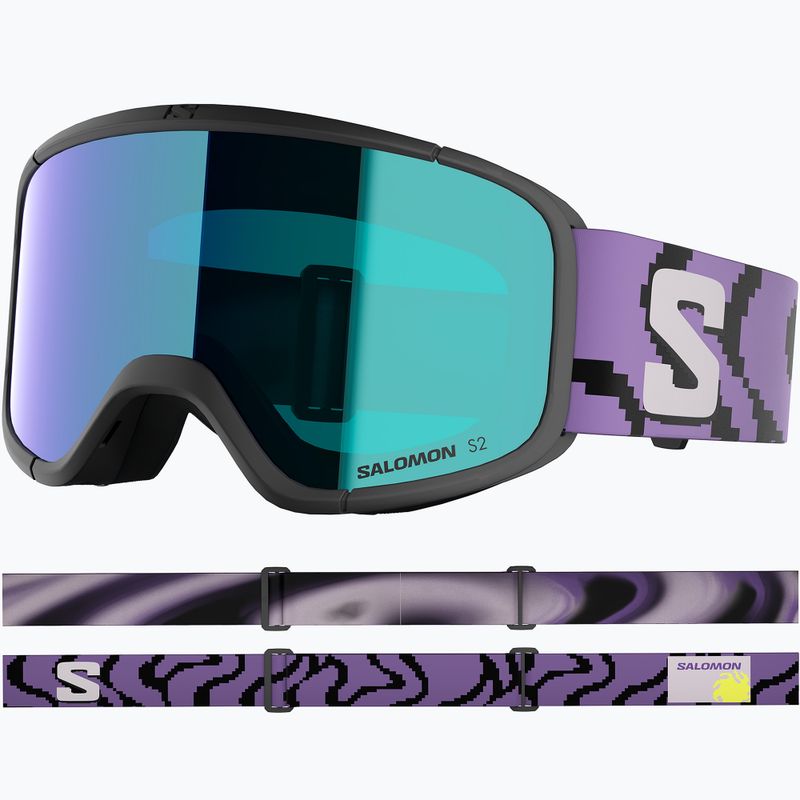 Окуляри лижні Salomon Aksium 2.0 S S2 black pansy/ml mid blue 2