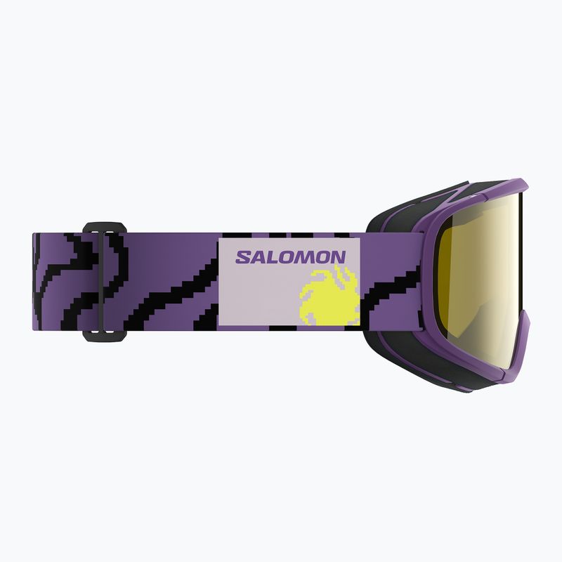 Окуляри лижні дитячі Salomon Lumi Acces Jr S1 pansy/flash yellow 5