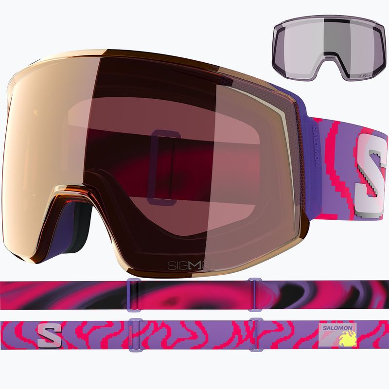 Окуляри лижні Salomon Skarn Prime Sigma S2+S1 ultra violet/sigma copper/sigma clear pink 2