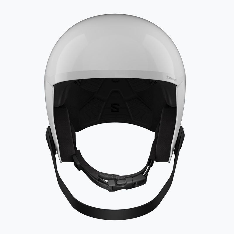 Шолом лижний дитячий Salomon Equipe Fis + Chinguard Jr white/race blue 2
