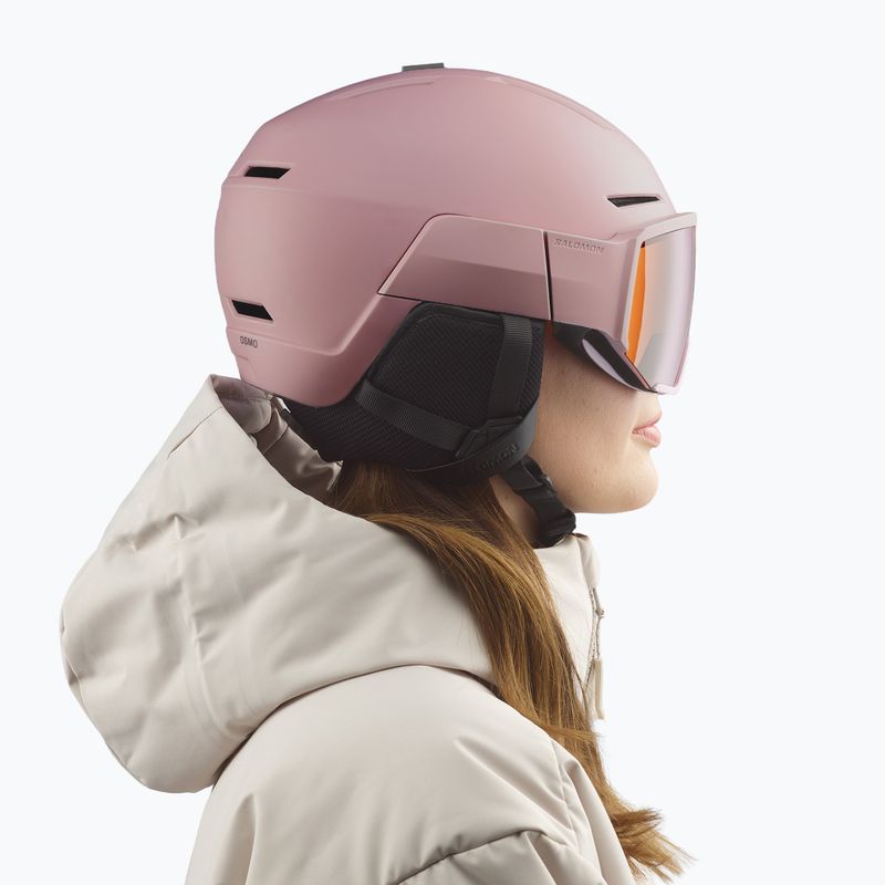 Шолом лижний Salomon Osmo Dawn Pink/Flash Tonic/Orange 7
