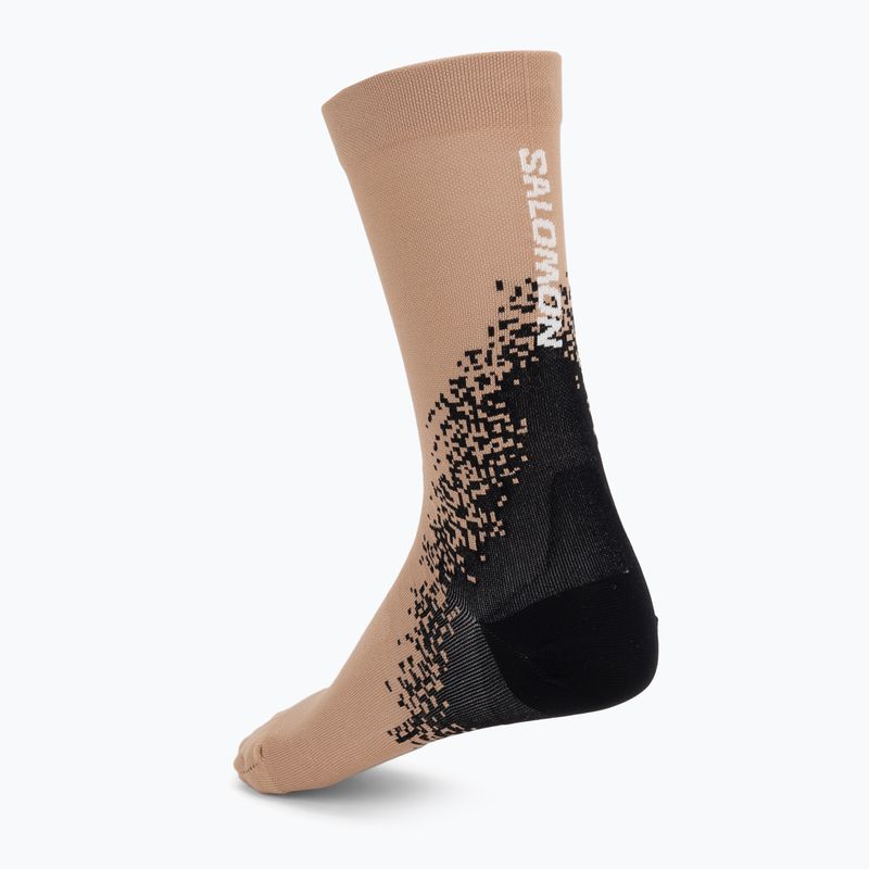 Шкарпетки Salomon Gravel Crew burro/black/vanilla ice 2