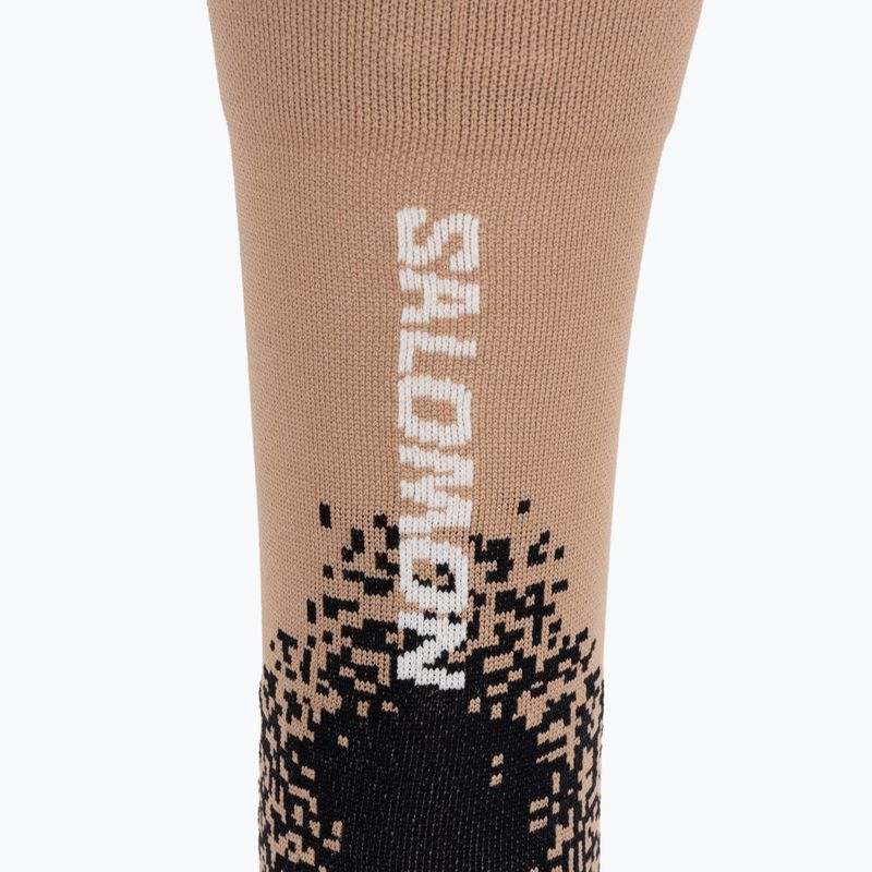 Шкарпетки Salomon Gravel Crew burro/black/vanilla ice 3