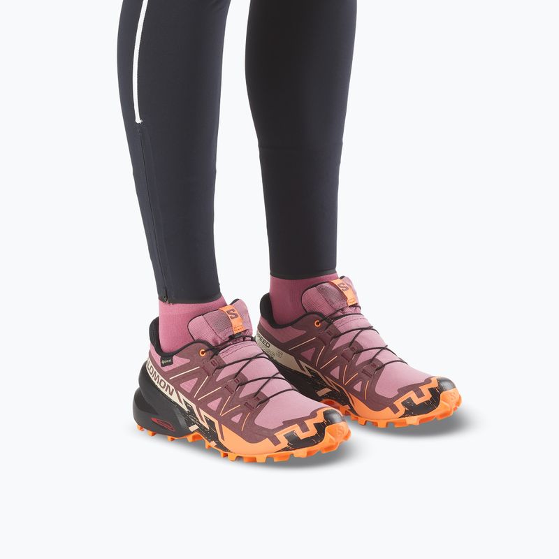 Кросівки для бігу жіночі Salomon Speedcross 6 GTX dusky orchid/huckleberry 6