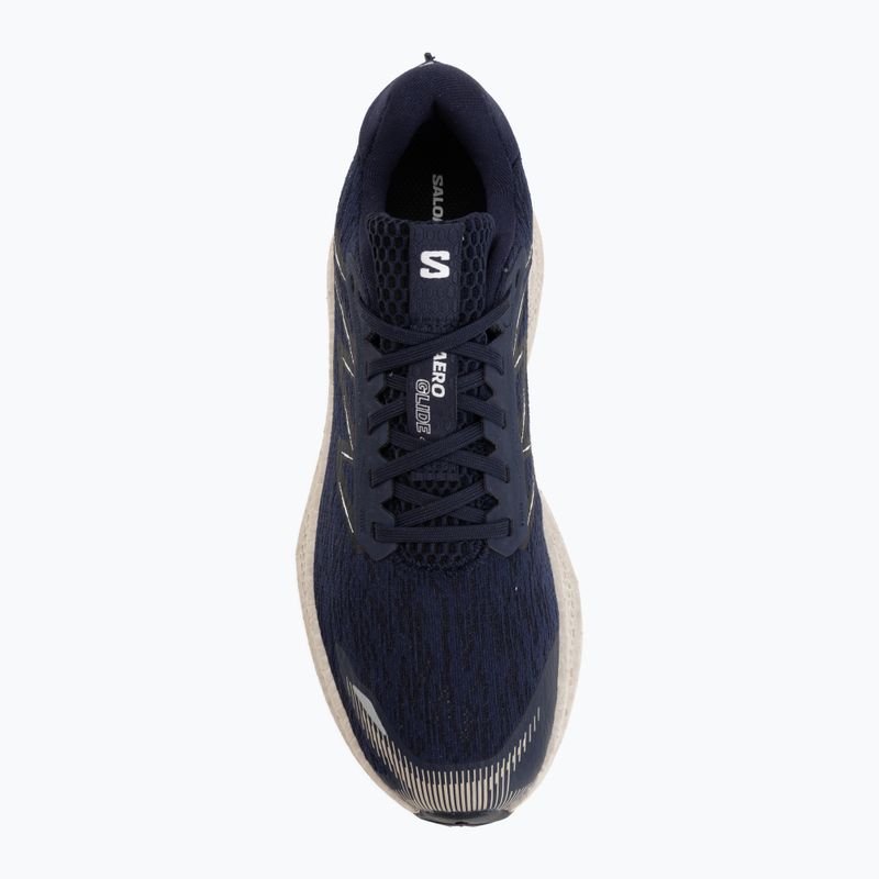Кросівки для бігу чоловічі Salomon Aero Glide 4 maritime blue/silver cloud 5