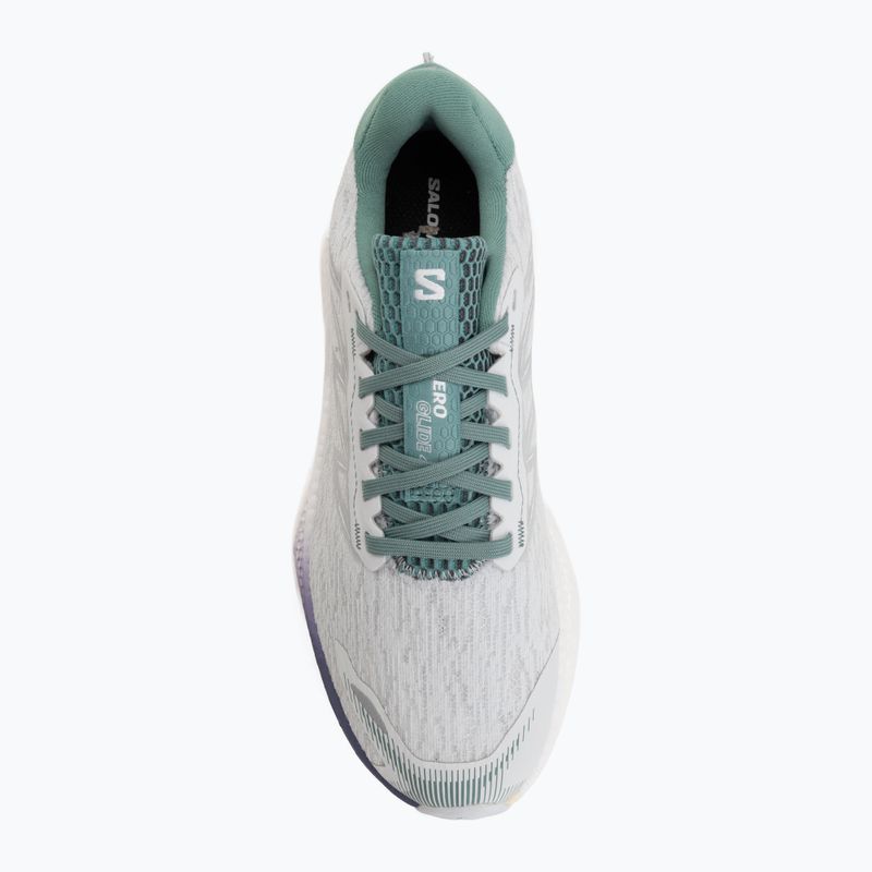 Кросівки для бігу жіночі Salomon Aero Glide 4 ancient water/white 5