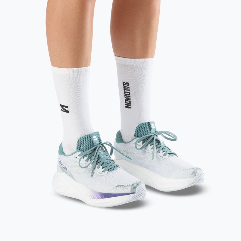 Кросівки для бігу жіночі Salomon Aero Glide 4 ancient water/white 5