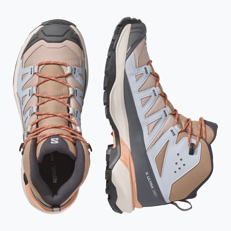 Взуття трекінгове жіноче Salomon X Ultra 360 MID GTX oxford tan/pearl blue 6