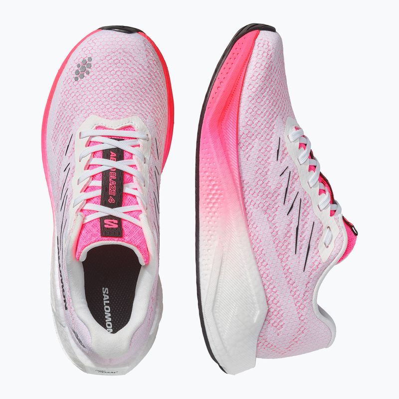 Кросівки для бігу жіночі Salomon Aero Blaze 4 white/knockout pink 3