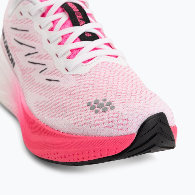 Кросівки для бігу жіночі Salomon Aero Blaze 4 white/knockout pink 7